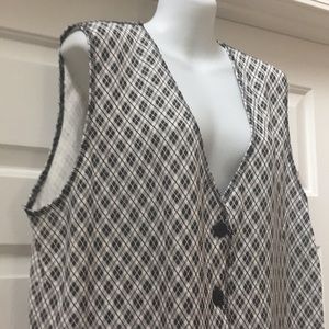 Vintage vest with two pockets size Large